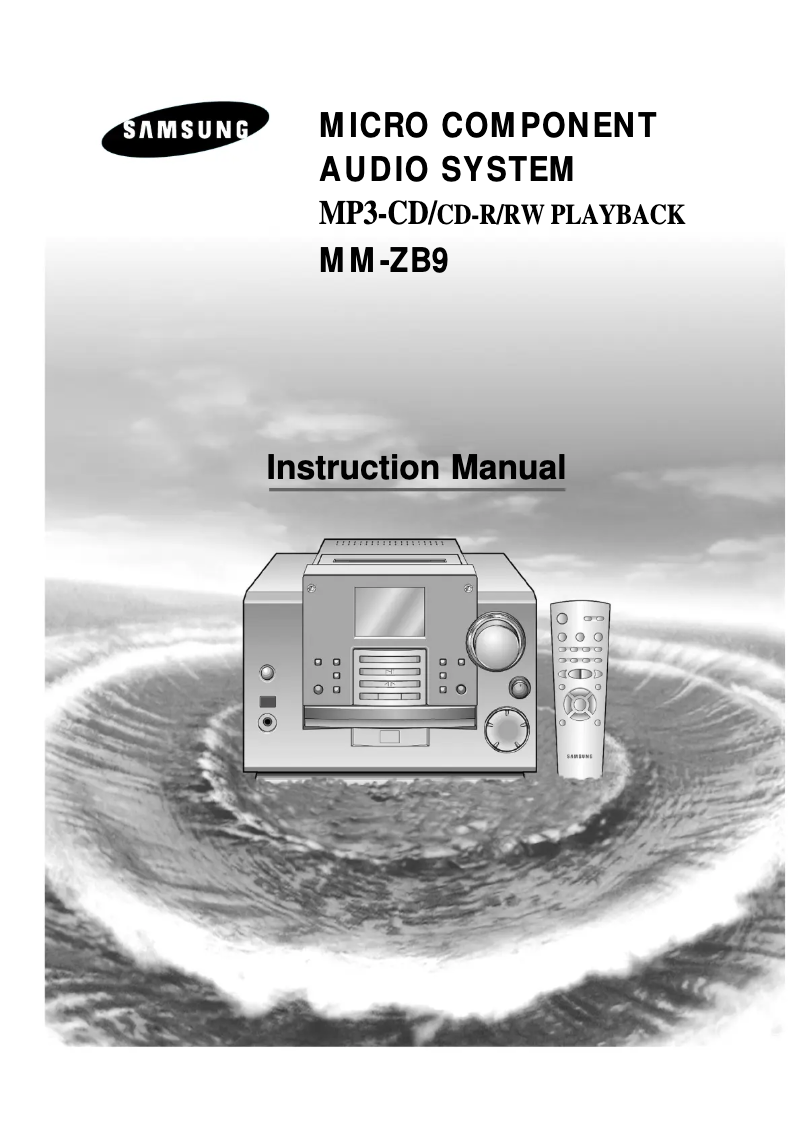 Página 1 del manual Manual de usuario Samsung MM-ZB9