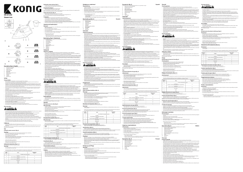 Page 1 de la notice Manuel utilisateur Konig KN-SI1200