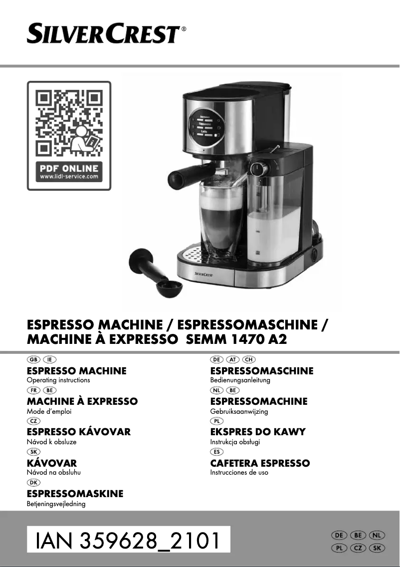 Página 1 del manual Manual de usuario SilverCrest SEMM 1470 A2