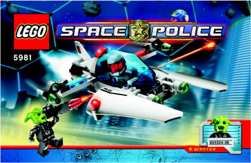 Page 1 de la notice Manuel utilisateur Lego Space Police 5981