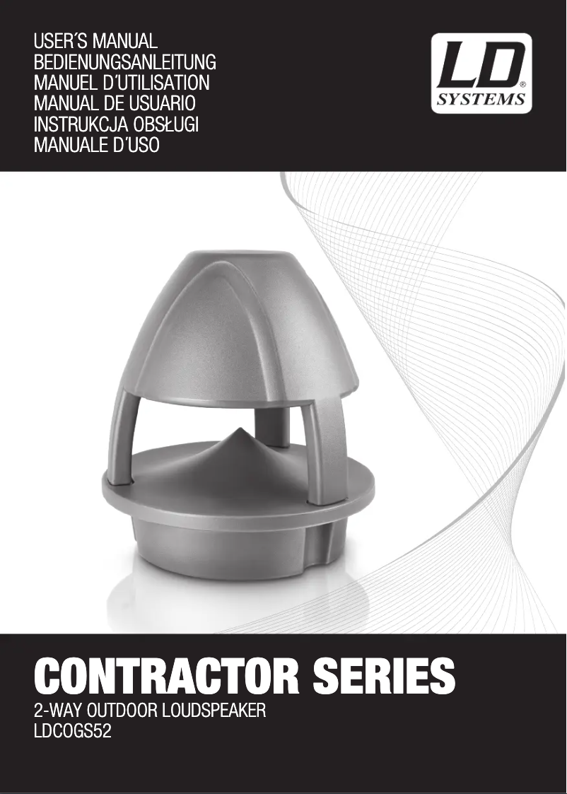 Page 1 de la notice Manuel utilisateur LD Systems COGS 52