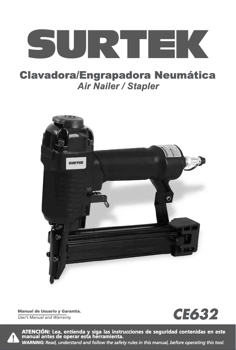 Page 1 de la notice Manuel utilisateur Surtek CE632