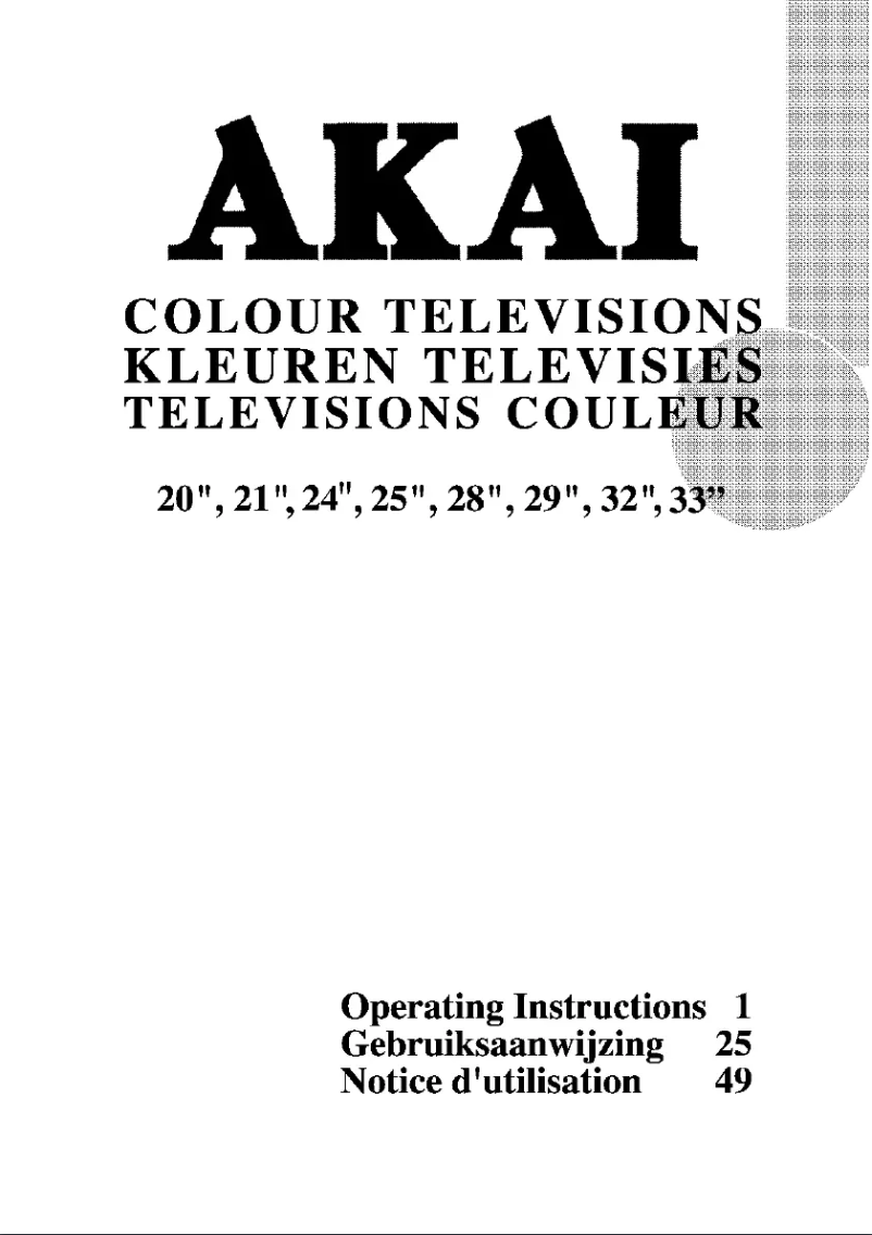 Page 1 de la notice Manuel utilisateur AKAI CTB286NFT