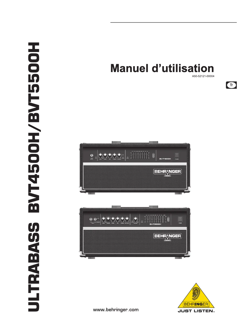 Página 1 del manual Manual de usuario Behringer Ultrabass BVT5500H
