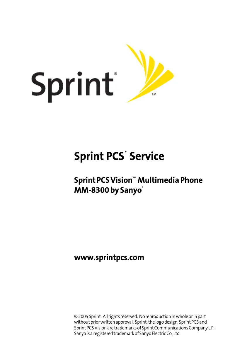 Page 1 de la notice Manuel utilisateur Sanyo MM-8300