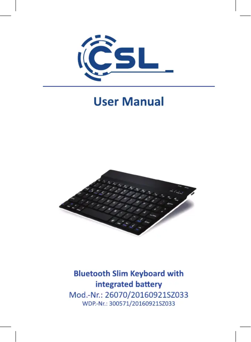 Page 1 de la notice Manuel utilisateur CSL 300571