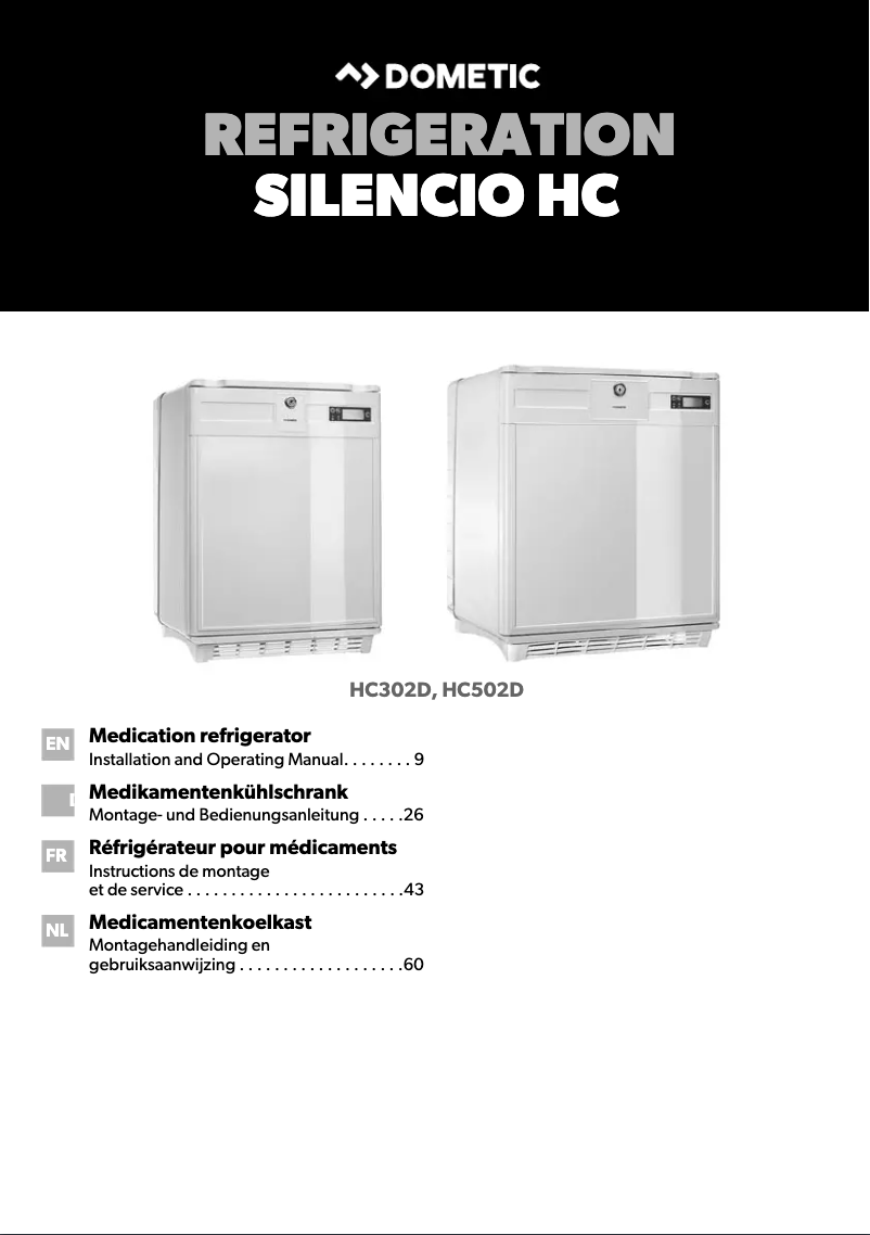 Page 1 de la notice Guide d'installation Dometic HC502D