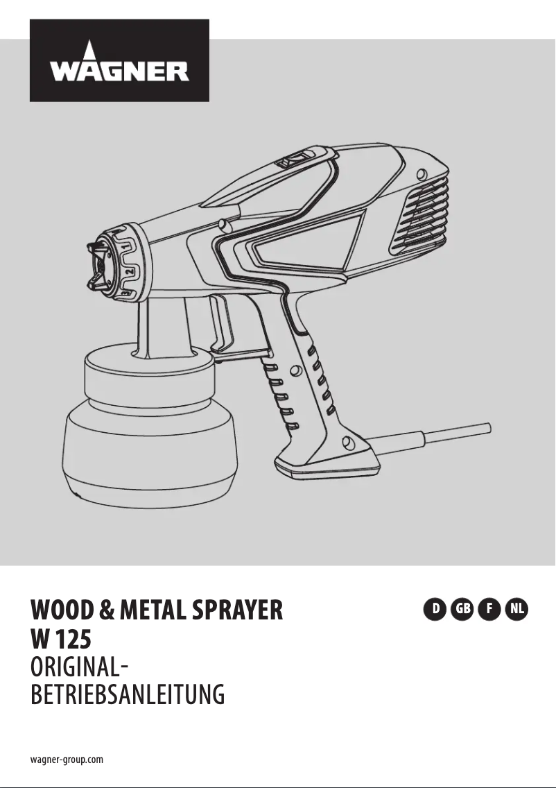 Page 1 de la notice Manuel utilisateur Wagner W 125