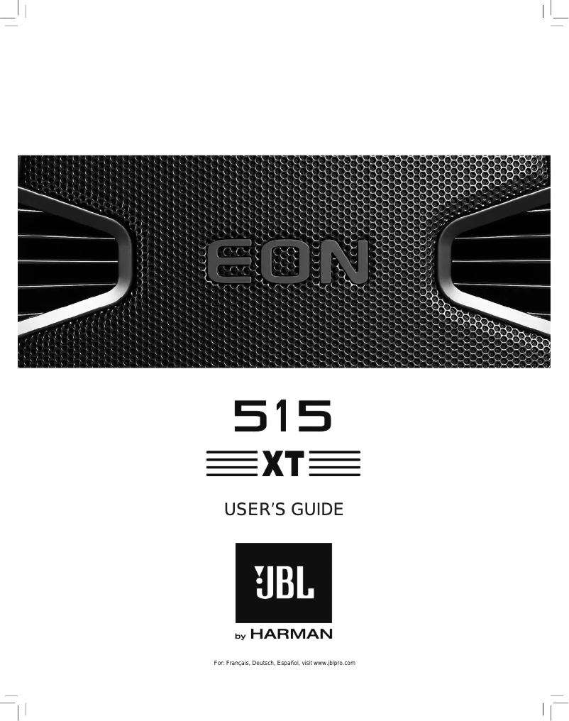Página 1 del manual Manual de usuario JBL EON 515XT