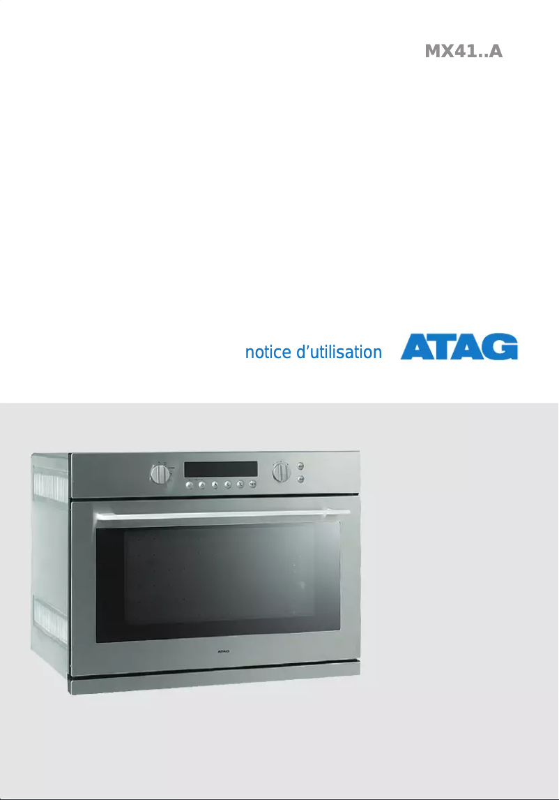 Page 1 de la notice Manuel utilisateur Atag MX4111A