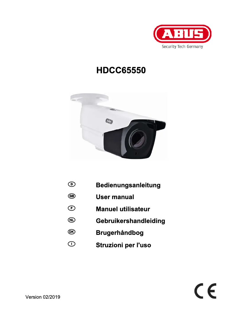 Página 1 del manual Manual de usuario Abus HDCC65550