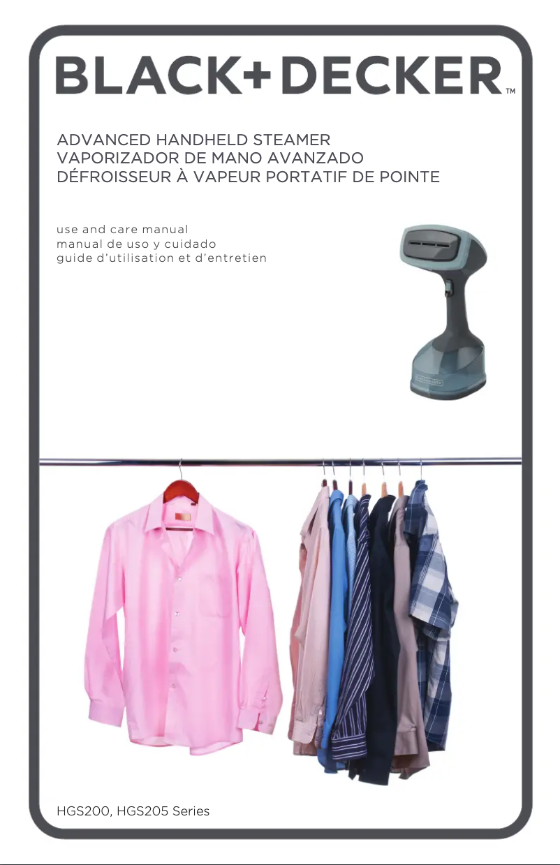 Page 1 de la notice Manuel utilisateur Black & Decker HGS200