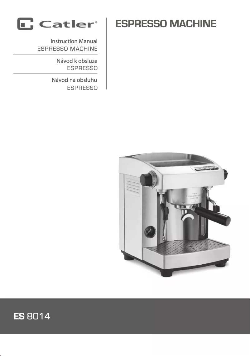 Page 1 de la notice Manuel utilisateur Catler ES 8014