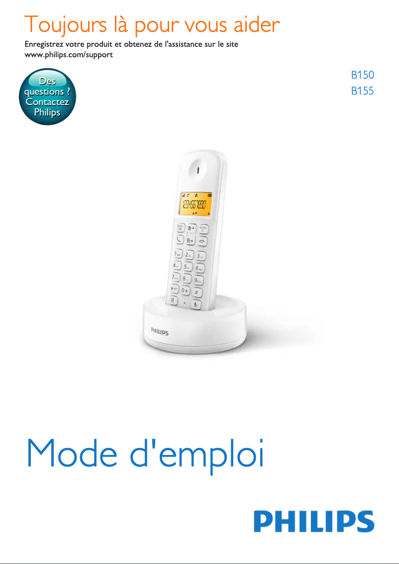 Página 1 del manual Manual de instrucciones Philips B1552W