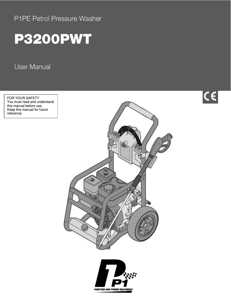 Page 1 of the manual User Manual Hyundai P3200PWT