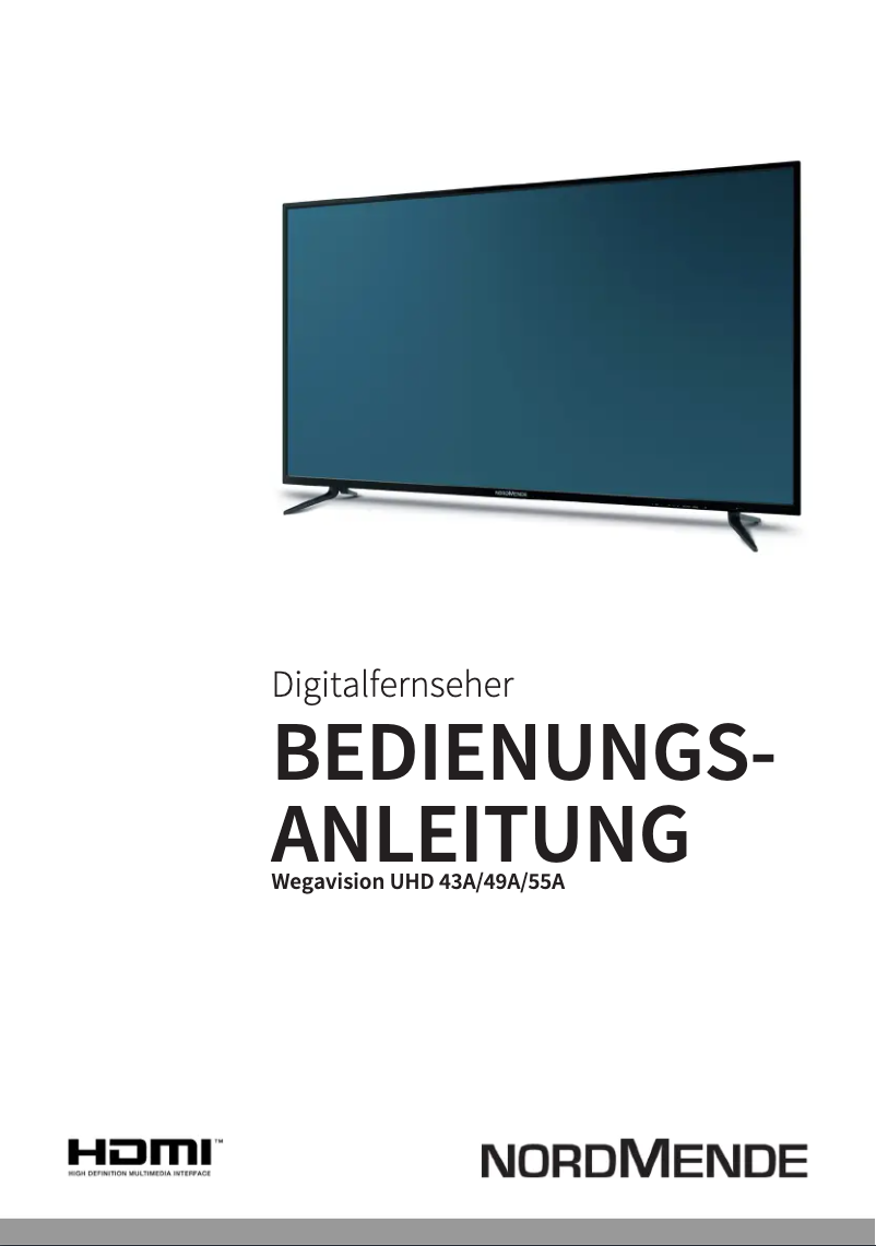 Page 1 de la notice Manuel utilisateur Nordmende Wegavision UHD49A