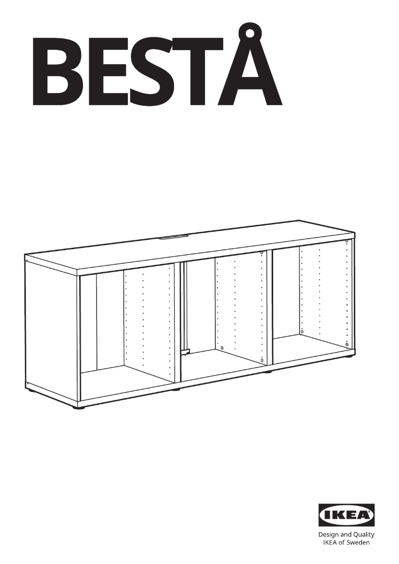 Page 1 de la notice Manuel utilisateur Ikea BESTÅ 805.386.19