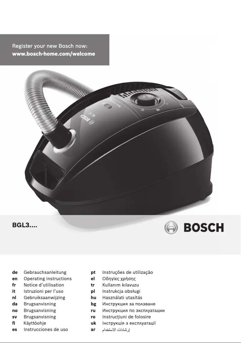 Página 1 del manual Manual de usuario Bosch BGL32211