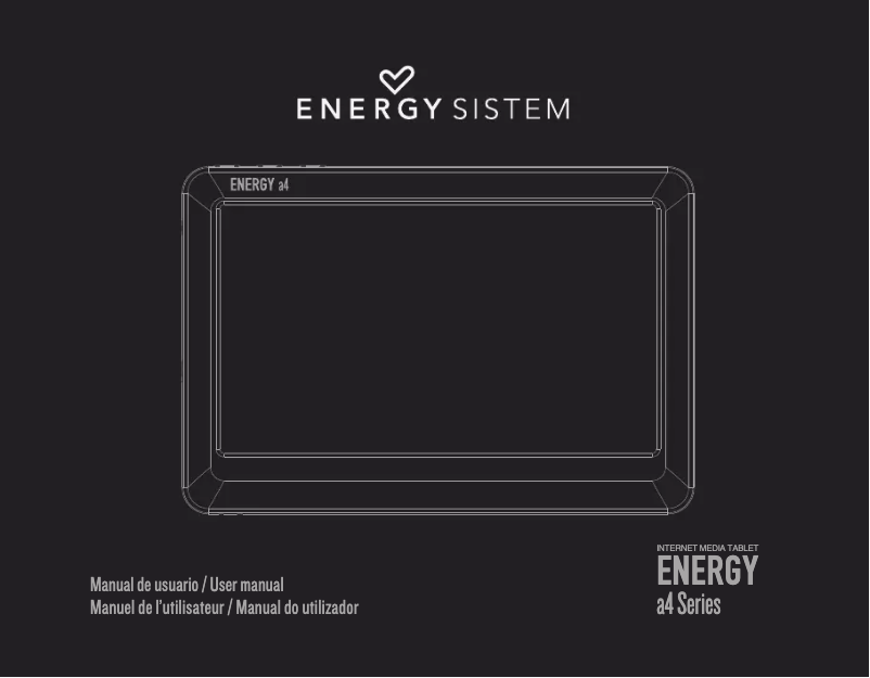 Page 1 of the manual User Manual Energy Sistem A4