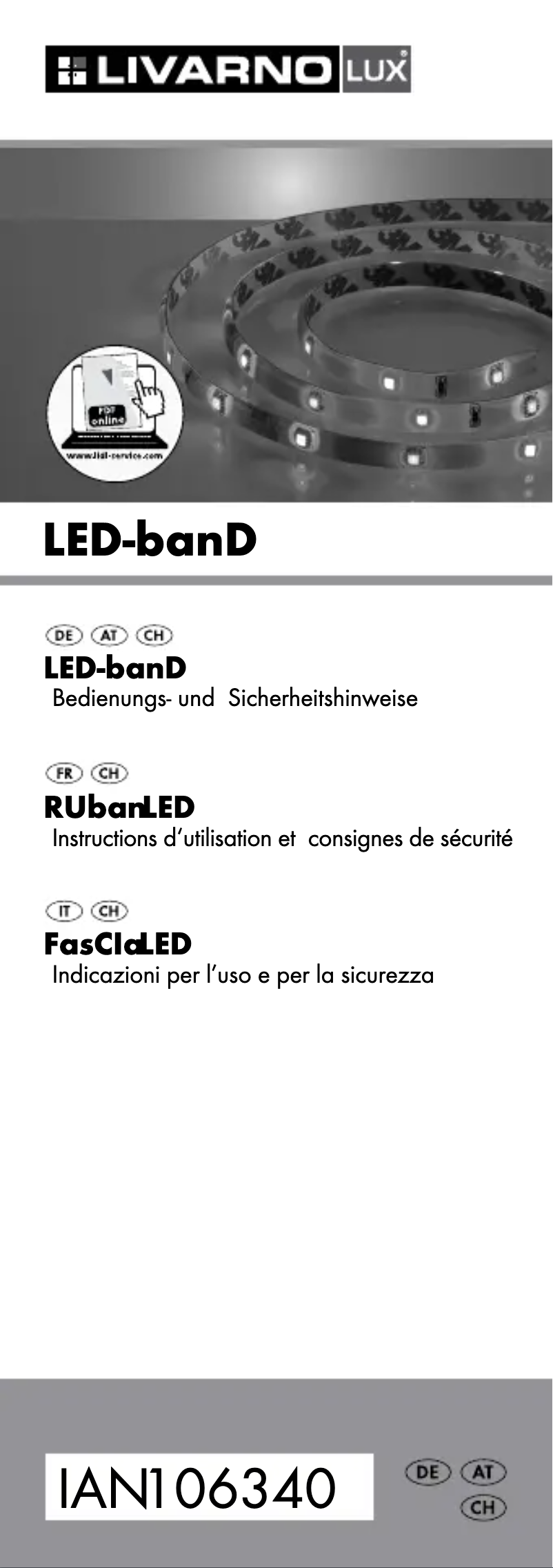Página 1 del manual Manual de usuario Livarno Lux IAN 106340
