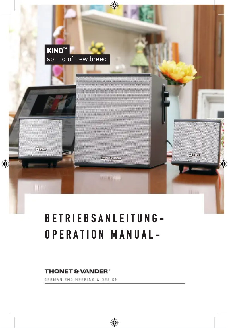 Page 1 de la notice Manuel utilisateur Thonet & Vander Kind