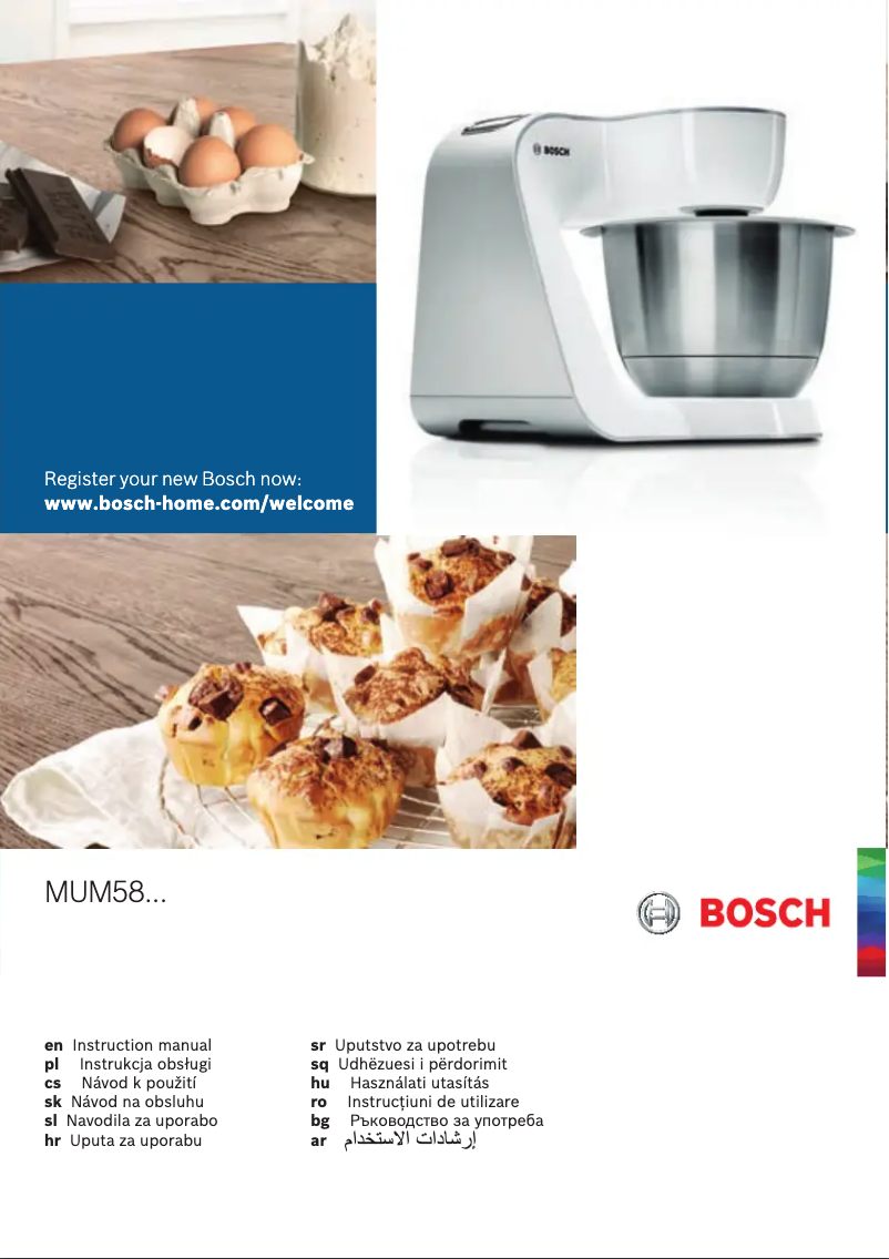 Page 1 of the manual User Manual Bosch MUM58258