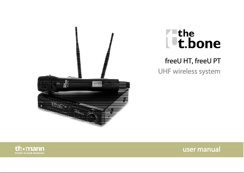 Page 1 de la notice Manuel utilisateur the t.bone freeU HT 863