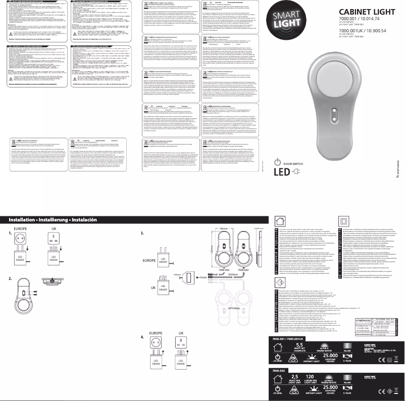 Page 1 de la notice Manuel utilisateur Smartwares 7000.001