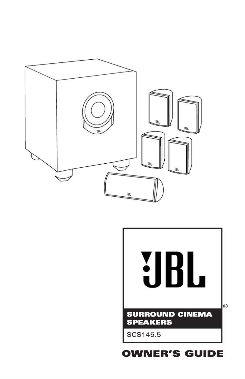 Página 1 del manual Manual de usuario JBL SCS145.5