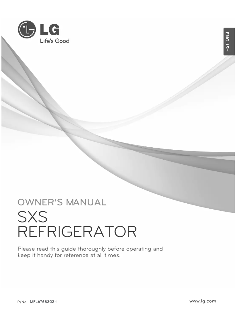 Page 1 de la notice Manuel utilisateur LG GR-B217JV