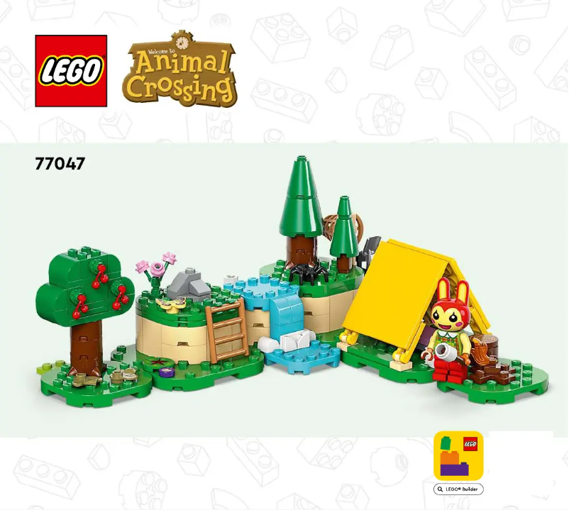 Page 1 de la notice Manuel utilisateur Lego Animal Crossing 77047