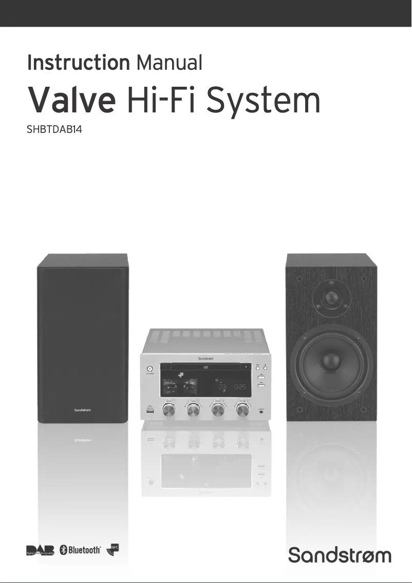 Page 1 de la notice Manuel utilisateur Sandstrøm SHBTDAB14