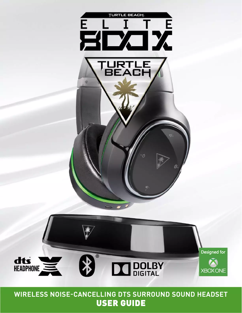 Page 1 de la notice Manuel utilisateur Turtle Beach Elite 800X