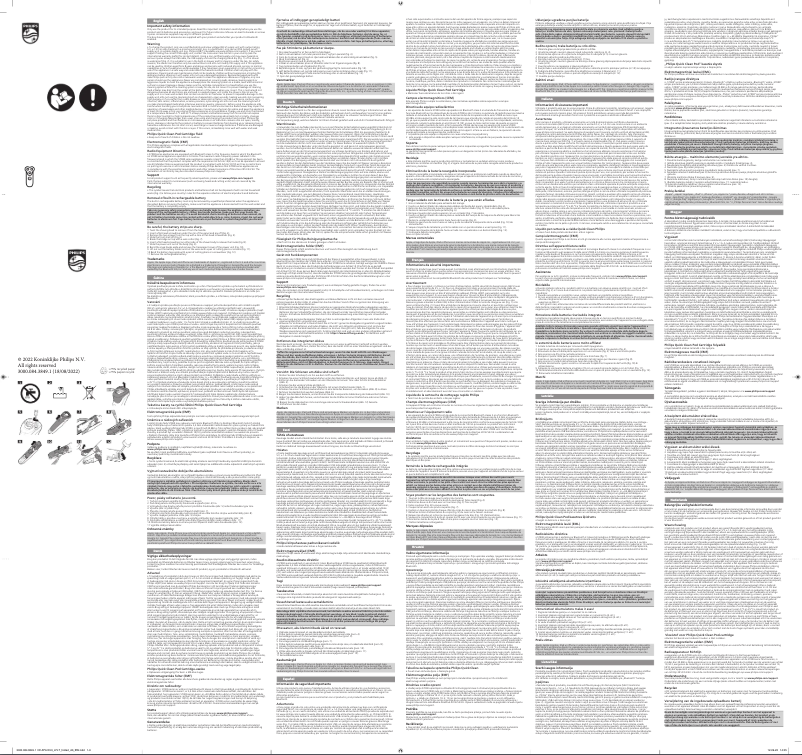 Page 1 de la notice Manuel utilisateur Philips Series 5000 S5884