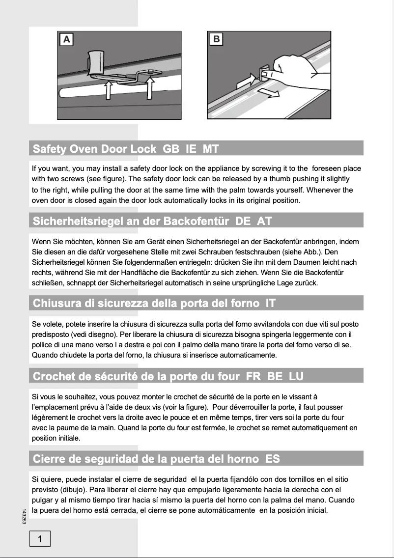Página 1 del manual Manual de usuario Gorenje BO71SY2W