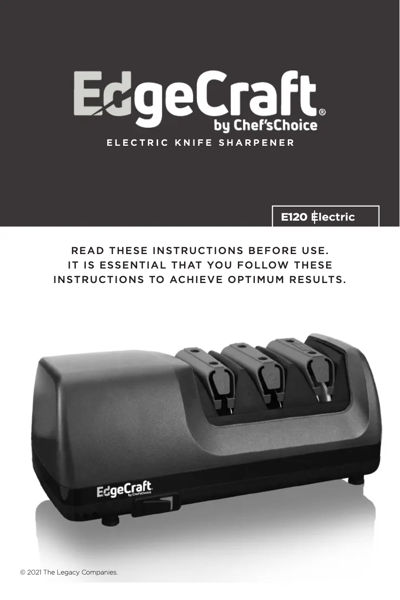 Page 1 de la notice Manuel utilisateur EdgeCraft E120