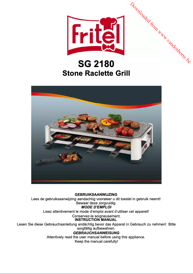 Page 1 de la notice Manuel utilisateur Fritel SG 2180