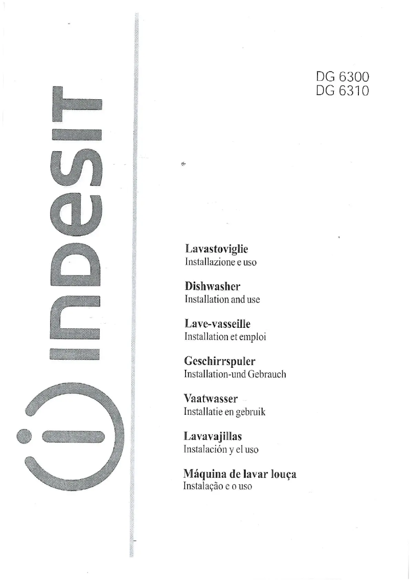 Page n°1 - Manuel utilisateur Indesit DG 6310