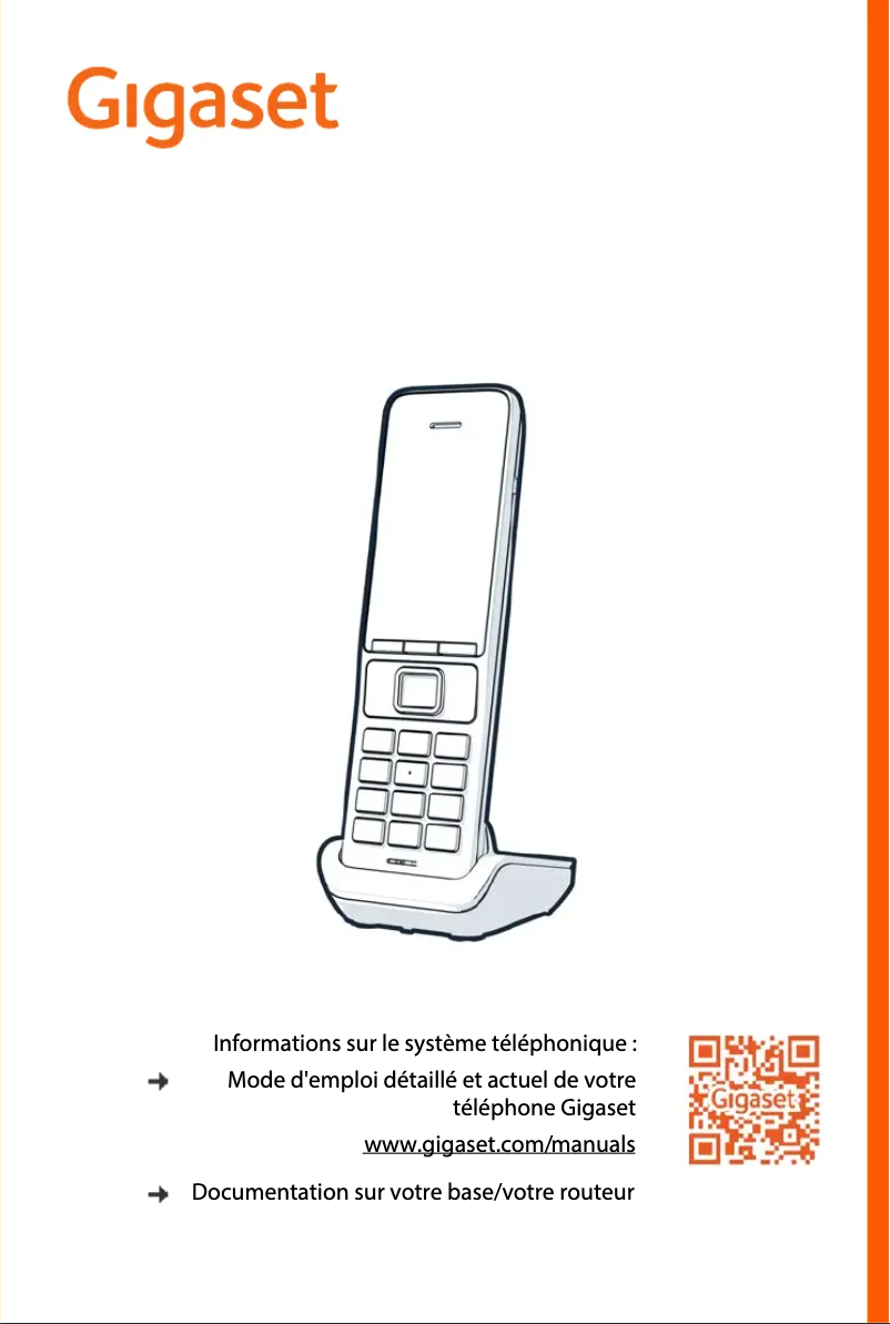 Page 1 de la notice Manuel utilisateur Gigaset Comfort 500HX