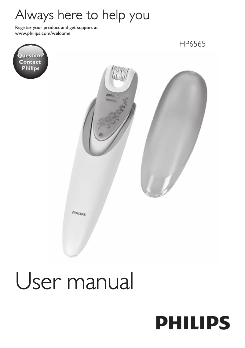 Page n°1 - Manuel utilisateur Philips Satin Intimate HP6565