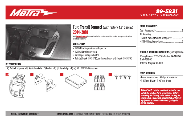 Page 1 de la notice Manuel utilisateur AXESS 99-5831G