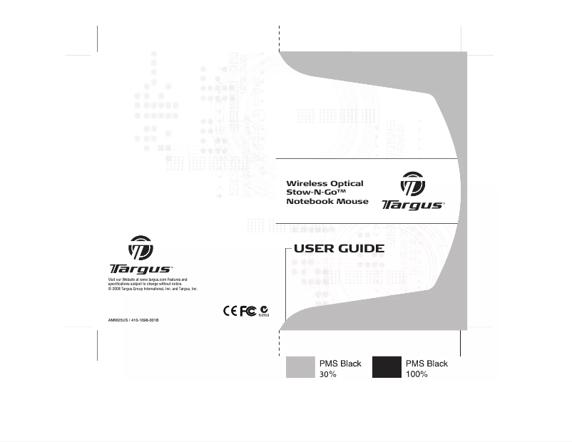 Page 1 de la notice Manuel utilisateur Targus AMW26US