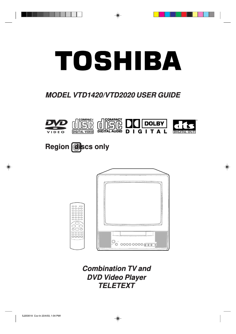 Página 1 del manual Manual de usuario Toshiba VTD2020