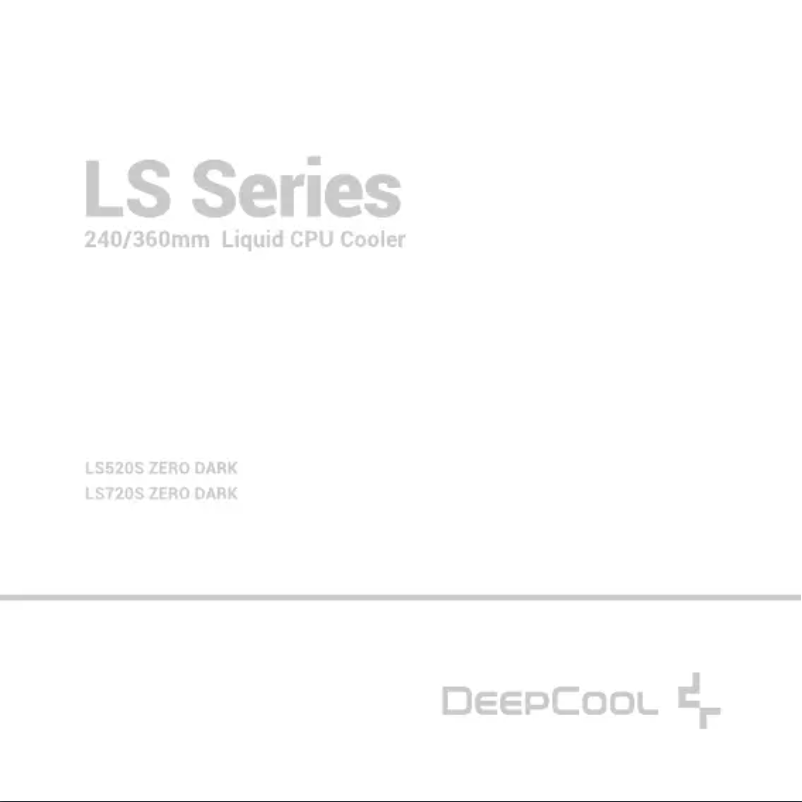 Page 1 of the manual User Manual DeepCool LS520
