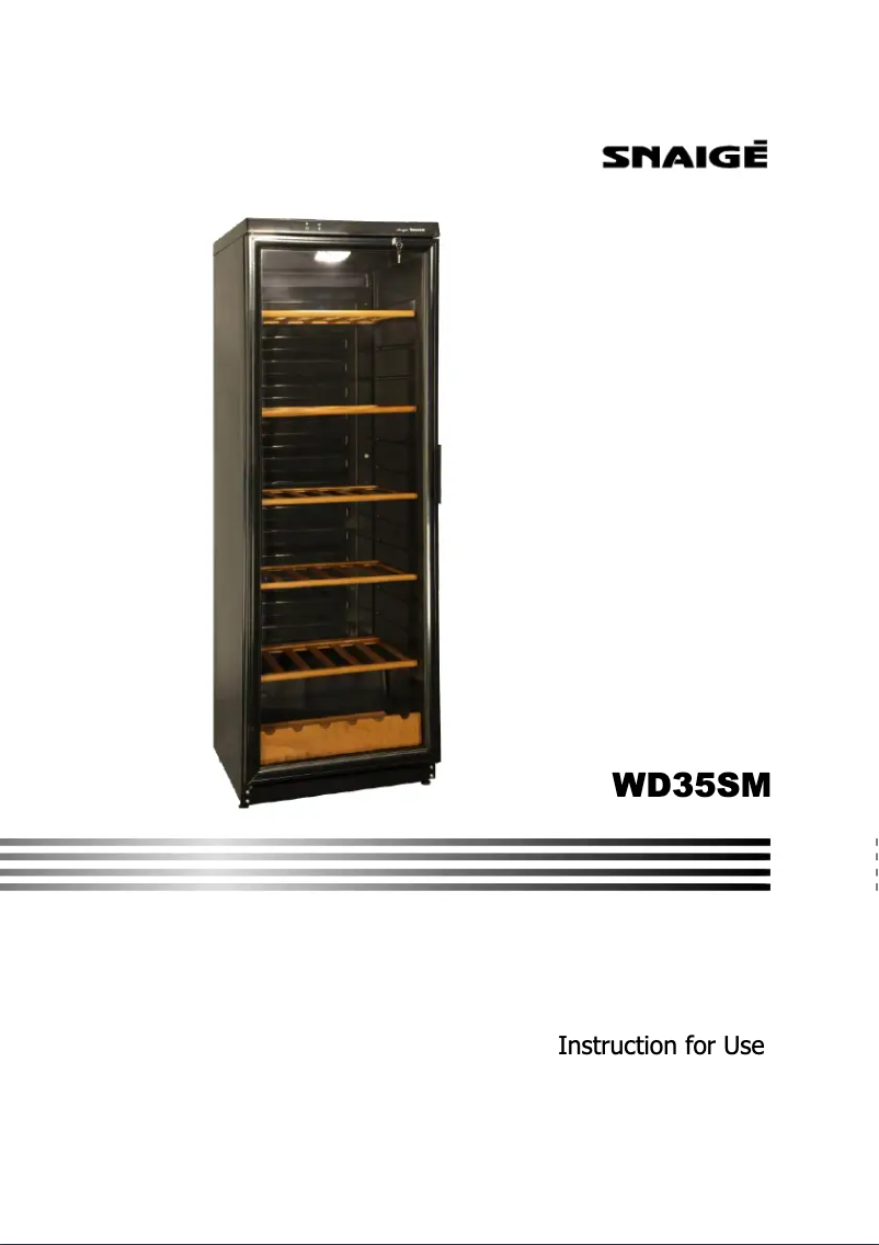 Page 1 de la notice Manuel utilisateur Snaigė WD35SM-S3JJSG1