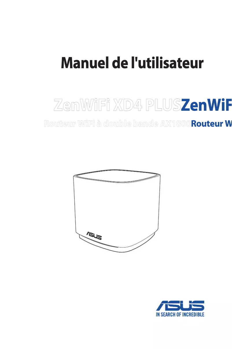 Página 1 del manual Manual de usuario Asus ZenWiFi XD4 Plus