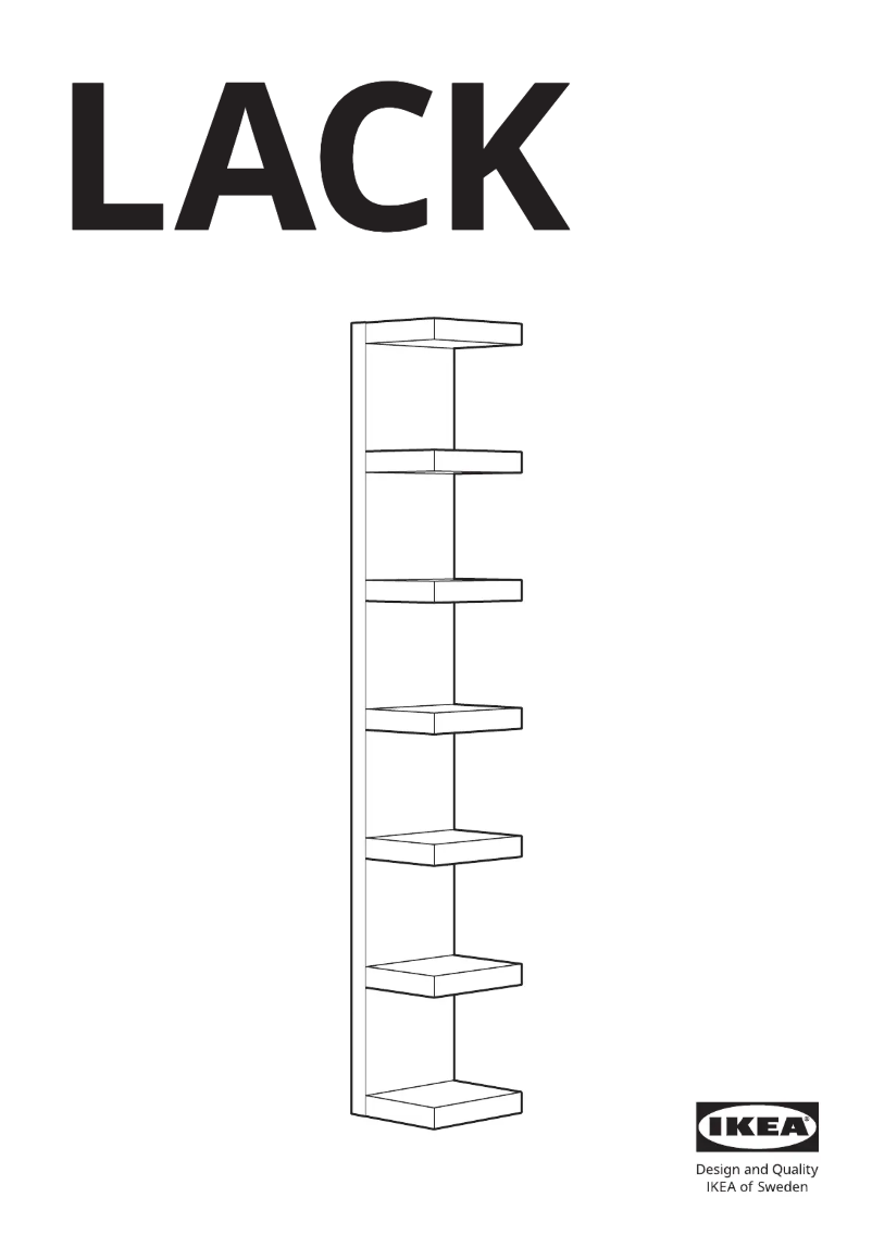 Page 1 de la notice Manuel utilisateur Ikea LACK 804.305.91