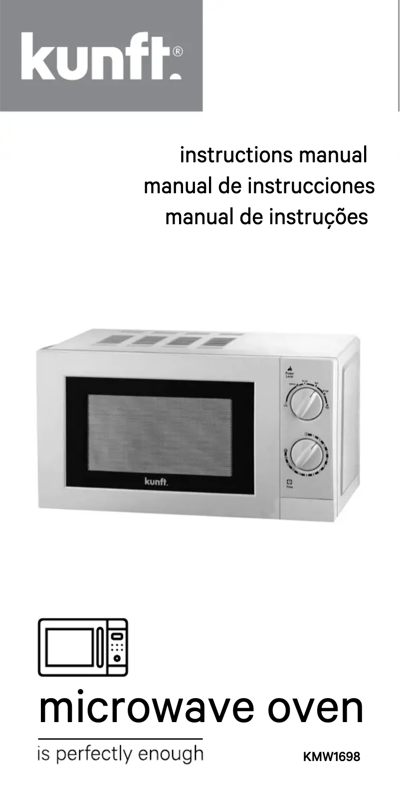 Página 1 del manual Manual de usuario Kunft KMW1698