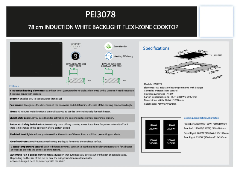 Page 1 de la notice Manuel utilisateur Silverline PEI 3078