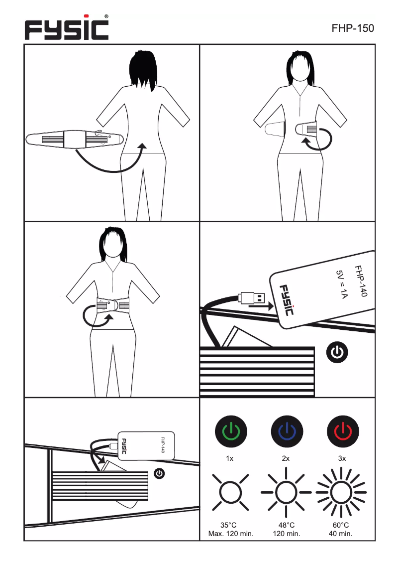 Page 1 de la notice Manuel utilisateur Fysic FHP-180R